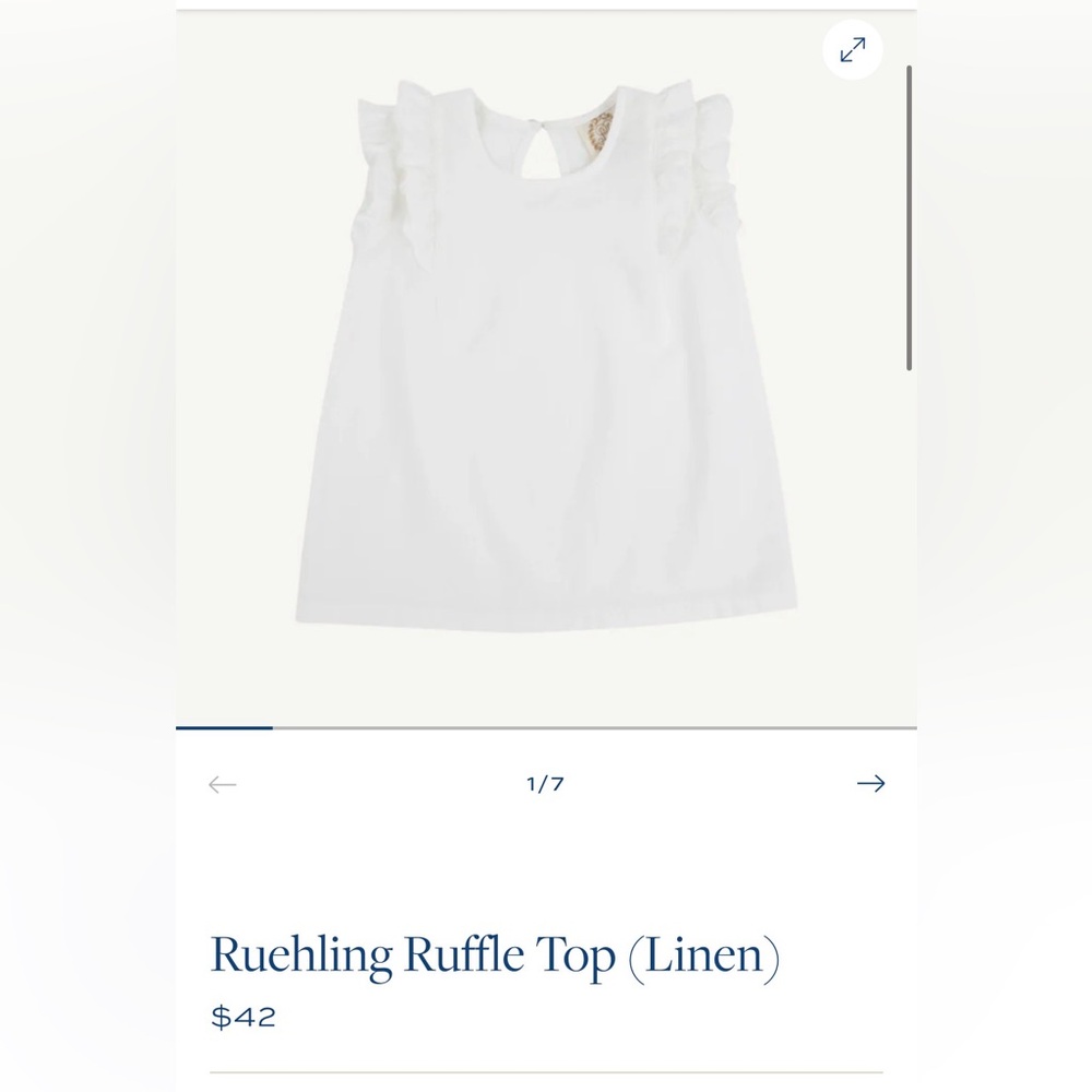 TBBC Ruehling Ruffle Too (Linen) - Picture 3 of 9